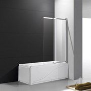 CEZARES Slider Шторка на ванну раздвижная, профиль - хром / стекло - прозрачное, ширина 80 см, стекло 6 мм