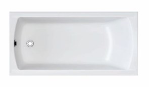 1MARKA Modern Ванна прямоугольная пристенная размер 175х70 см, цвет белый