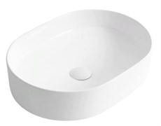 BELBAGNO Раковина керамическая накладная, овальная BB1483, 500x370x135