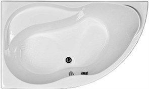 AQUANET Graciosa Ванна акриловая асимметричная встраиваемая / пристенная размер 150x90 см с каркасом L, белый