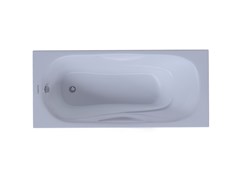 AQUATEK Гамма Ванна чугунная эмалированная 1500x750 мм в комплекте с 4-мя ножками без ручек, цвет белый
