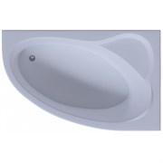 AQUATEK Фиджи Ванна пристенная R асимметричная без панелей, каркаса и слив-перелива размер 170x110 см, белый