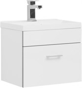 AQUANET Тумба с раковиной Верона 50 белый (подвесная 1 ящик) AQUANET-287665