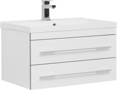 AQUANET Тумба с раковиной Верона 75 белый (подвесная 2 ящика) AQUANET-287672