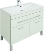 AQUANET Тумба с раковиной Верона 90 белый (напольная 1 ящик 2 дверцы) AQUANET-287673