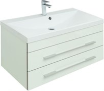 AQUANET Тумба с раковиной Верона 90 белый (подвесная 2 ящика) AQUANET-287675