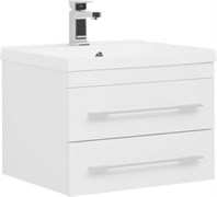 AQUANET Тумба с раковиной подвесная Нота 58 белый AQUANET-287706