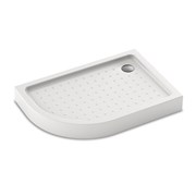 VECONI Душевой поддон асимметричный правый Tezeo acrylic TZ-55R,1200x900x150, акрил, белый TZ55R-12090-C5