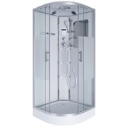 NIAGARA Ultra Душевая кабина 1/4 круга размер 120x120 см, профиль - хром / стекло - прозрачное с матовой полосой NIAGARA30120164
