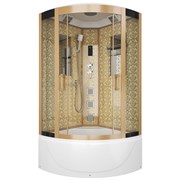 NIAGARA Luxe Душевая кабина 1/4 круга размер 100x100 см, профиль - золото / стекло - прозрачное NIAGARA7710G