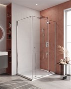CEZARES Liner Душевой уголок прямоугольный размер 120x90 см, профиль - хром / стекло - прозрачное, двери распашные LINER-AH-1-120/90-C-Cr-R