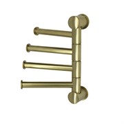 WASSERKRAFT K-1054BRUSHED GOLD Держатель полотенец четверной, золото матовое