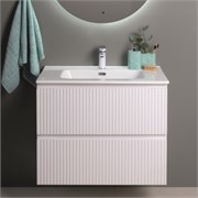 AQUANET Тумба под раковину подвесная Джейн 90 белый матовый AQUANET-313287