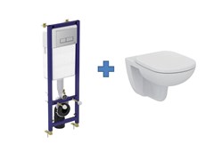 IDEAL STANDARD  Комплект инсталляции с кнопкой  W3710AA и подвесного унитаза T331101 с крышкой T67940 (SoftClose) W990101 W990101