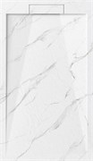 ESBANO Luxe Поддон прямоугольный из искуственного камня, крышка слива из искуственного камня размер 120x80 см, Белый ESPLM128CB