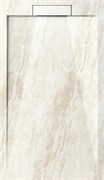 ESBANO Luxe Поддон прямоугольный из искуственного камня, крышка слива из искуственного камня размер 120x80 см, бежевый ESPLM128DR