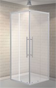 ESBANO Flex Душевое ограждение квадратное размер 100x100 см двери раздвижные, профиль - хром / стекло - прозрачное ESOGF100KVC