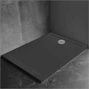 VECONI Pietra Душевой поддон квадратный, 800x800x30, искусственный камень, черный PT-B-8080-RU