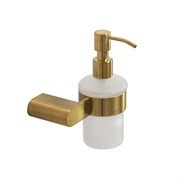 CEZARES Stylus Диспенсер для мыла подвесной, стекло, исполнение брашированное золото STYLUS-SOIS-V-BORO