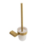 CEZARES Stylus Ёршик для унитаза, подвесной, стекло, исполнение брашированное золото STYLUS-TBS-V-BORO