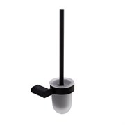 CEZARES Stylus Ёршик для унитаза подвесной, стекло, исполнение черный матовый STYLUS-TBS-V-NOP