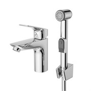 BELBAGNO Due Смеситель для раковины без донного клапана с гигиеническим душем, хром DUE-LVM/HGN-CRM-W0