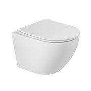 BELBAGNO Sfera-R Унитаз подвесной безободковый с сиденьем дюропласт soft close, белый BB046CHR/SC