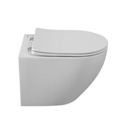 BELBAGNO Sfera-R Унитаз подвесной безободковый  со смывом "Торнадо", с сиденьем дюропласт soft close, белый BB046CH-TOR/SC