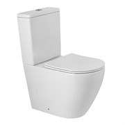 BELBAGNO Sfera-R Чаша унитаза безободкового с сиденьем дюропласт soft close P-trap, белый BB2141CPR/SC