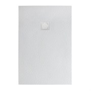 BELBAGNO Uno Поддон прямоугольный из искусственного мрамора в комплекте с сифоном с белой матовой декоративной накладкой, размер 120x90 см TRAY-MR-UNO-AH-120/90-35-W-BO