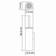 WASSERKRAFT K-1087GUN METAL Щетка для унитаза подвесная, оружейная сталь WASSERKRAFT 1087GM