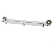 WASSERKRAFT Diemel K-2244 Полка стеклянная с бортиком, хром WASSERKRAFT 2244