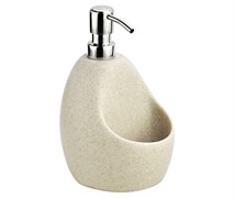 WASSERKRAFT K-8099 Дозатор с емкостью для губки, бежевый WASSERKRAFT 8099