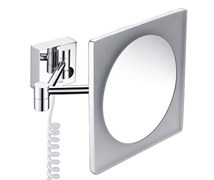 WASSERKRAFT K-1008 Зеркало с LED-подсветкой, 3-х кратным увеличением, хром WASSERKRAFT 1008