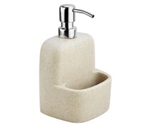 WASSERKRAFT K-8499 Дозатор с емкостью для губки, бежевый WASSERKRAFT 8499