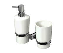 WASSERKRAFT K-28289 Держатель стакана и дозатора, хром WASSERKRAFT 28289
