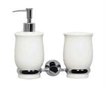 WASSERKRAFT K-24289 Держатель стакана и дозатора, хром WASSERKRAFT 24289