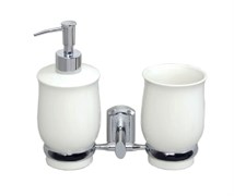 WASSERKRAFT K-24189 Держатель стакана и дозатора, хром WASSERKRAFT 24189