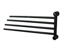 WASSERKRAFT K-1034BLACK Держатель полотенец четверной, черный WASSERKRAFT 1034B