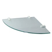 WASSERKRAFT K-533WHITE Полка  стеклянная угловая, белый WASSERKRAFT 533W