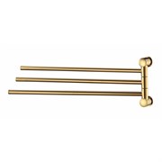 WASSERKRAFT K-1033POLISHED GOLD Держатель полотенец тройной, золото WASSERKRAFT 1033PG