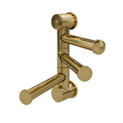 WASSERKRAFT K-1053POLISHED GOLD Держатель полотенец тройной, золото WASSERKRAFT 1053PG