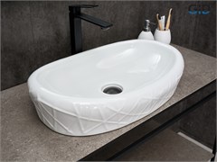 GID Раковина 777s 51222 накладная белая 60x39x13.5 GID-51222