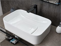 GID Раковина N9598 51230 накладная белая 61x38x15 GID-51230