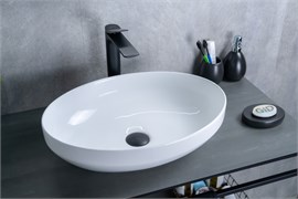 GID Раковина D1469 51196 накладная белая 50x36x14.5 GID-51196