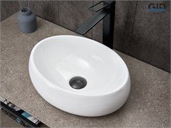 GID Раковина N9030ds 51235 накладная белая 40x30x13.5 GID-51235