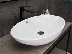 GID Раковина N9007 51207 накладная белая 63.5x41.5x15 GID-51207