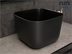 GID Раковина N9301bg 53356 накладная черная графит 36x36x25.5 GID-53356