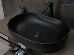 GID Раковина Bm9026a 53369 накладная черная матовая 60x40x15 GID-53369