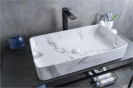 GID Раковина Mnc396C 54476 накладная под камень глянцевая 60x34x11 GID-54476
